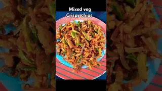 Mix vegetable finger chips🍟#pujaodiakhana #chips #shorts #crispy