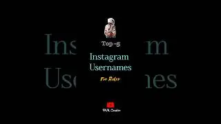 Top-5 Instagram usernames for Rider | PM_Creator |
