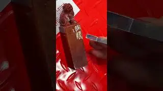 Demonstration of single-blade side inscriptions in seal engraving Embrace simplicity#Su Li