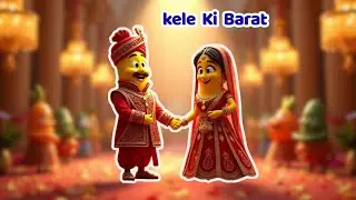 Kele Ki Barat | Hindi Cartoon Video | Children Songs | Balgeet Bhandaar