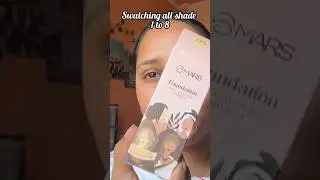 Swatching all shades in mars full coverage foundation + review #shorts #affordablemakeup