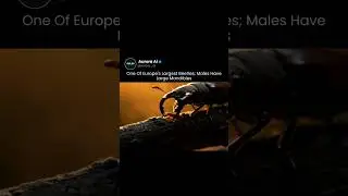 Europe&rsquo;s Giant Beetle 🪲 | Males with Huge Mandibles ✨Close-Up Macro.