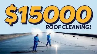 How We Cleaned a $15,000 Roof | Big Commercial Pressure Washing Job Tips