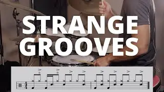 3 STRANGE Grooves That I Think Of At Night Time - Quick Drum Lesson