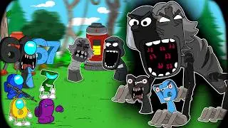 Among Us vs Brainrot 67 KID & 61 Memes into EATER Monster || ANIMATION