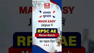 RPSC AE Mains 2025 Preparation Begins at MADE EASY Jaipur | Inside the Classroom Energy & Vibes!