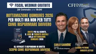 Rottamazione Quinquies 2026 – Fiscal Webinar + Libro Digitale – GRATIS