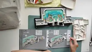 21062 TREVI FOUNTAIN, ROME, ITALY，LEGO-Architecture-Landmark Series，1880pcs，48&times;37.8&times;9.4cm