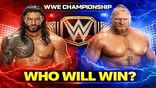 Roman Reigns vs Brock Lesnar – WWE Championship Match 🔥#wwe #wwe2k25