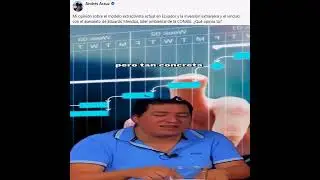 Mi opini&oacute;n sobre el modelo extractivista actual en Ecuador.