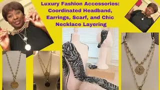 Animal Print Set( Scarf, Headband and Earring) ,Cluster Bracelet & Necklaces With French Pendant