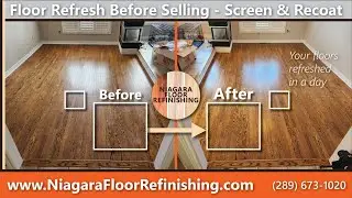 Screen & Recoat Floor Maintenance to Refresh the Floor Before Listing House
