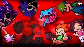 FNF 💥 TRICKY и SONIC.EXE но это Pico Mix!!!   + ANGRY LUIGI 💥
