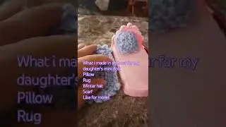 What I made for my daughter's dolls in half hr#crochet#shorts #mini #miniature #craft #foryou#viral