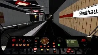 Loksim3d #07 - Stadtbahn Dortmund U45/U46 von Brunnenstraße über Westfalenhalle nach HBF