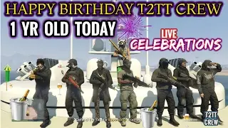 GTA 5 ► T2TT CREW► 1 YR OLD ► CELEBRATIONS & ROLLERCOASTER RIDE 🎢