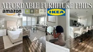 AFFORDABLE Furniture for Solo Apartments on a Budget! | Amazon, IKEA, & Living Spaces
