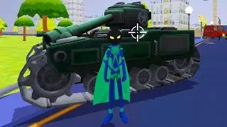 Stickman Superhero | Tank Mayhem - (Android, iOS Gameplay)