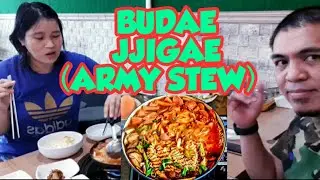 Budae-jjigae&nbsp;(부대찌개)literally 