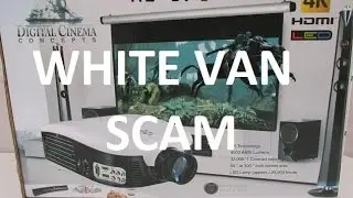 Проектор Scam Digital Cinema Concepts HD 979, белый фургон Scam HD 979