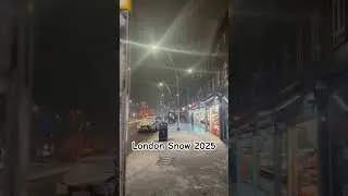 Snowing in London 2025 #snow #snowfall #london