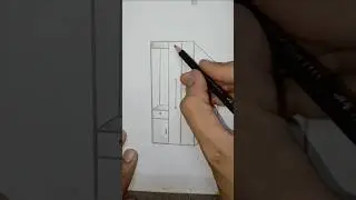 How to draw an wardrobe ll easy wardrobe drawing