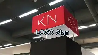 LED showcase L counter arch TV mount display exhibition booth