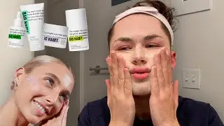 I TRIED EMMA CHAMBERLAINS NEW SKINCARE LINE *Bad Habit Beauty*