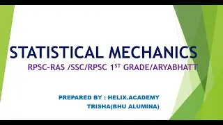 Canonical ensemble theory #ensemble #statistical #ensemble #msc #bsc #iitjam #gate #rpsc1stgrade