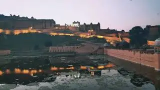 Night view of amber fort, Jaipur