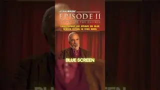 Christopher Lee On &ldquo;Blue Screen Acting In Star Wars&rdquo;
