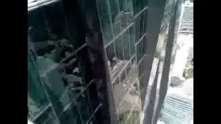 Vienna DC Tower 1 - catwalk view on 54th floor - 2013-07-05