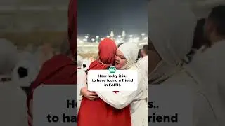 How lucky it is to have found a friend in faith #muslim #islam #umrah #youthsummit