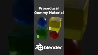 Procedural Gummy Material In Blender  #blender #tutorial #3d #3dart  #cgi #3dcompositing #render