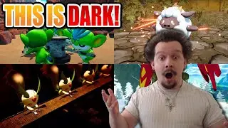 A POK&Eacute;MON-LIKE GAME WITH GUNS?! GAME LOOKS GOOD, BUT DARK AF! PALWORLD Official Trailer REACTION!