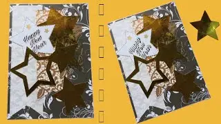 New year card making handmade 2022 / Easy New year Card making / DIY easy paper crafts 2022