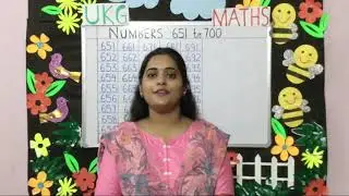 UKG-MATHEMATICS  No-651 700,Number names, numerals, complete the rows(DON BOSCO PUBLIC SCHOOL,PATNA)