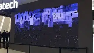 Kinetic LED screen wall display in Germany