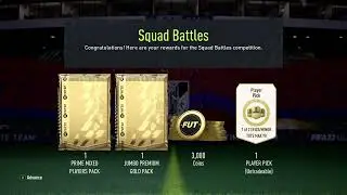 Fifa 22 - 23, Squad Battles rewards , players pick 1 of 2 EFIGS / Minor tots max 90.