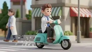 The Doctor Rides a Scooter Today | Nursery Rhymes & Kids Songs