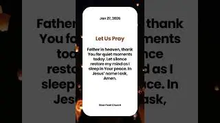 🌙 Good Night Prayer | Jan 27, 2026 🌙 | Evening Prayers | River Pearl Church | Ratan Universe