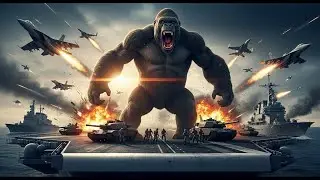 King Kong vs Military: Chaos on the Aircraft Carrier - The Ultimate Naval Showdown!