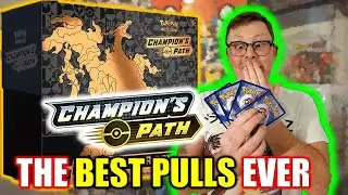 The BEST PULLS EVER!!! Pok&eacute;mon CHAMPIONS PATH Elite Trainer Box Opening