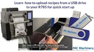 Rollbag R785 or R3200 Auto Bagger - Uploading Recipes from a USB flash drive
