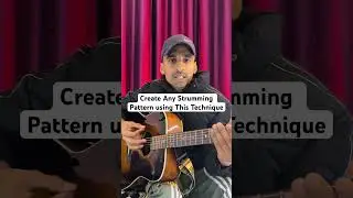 create any strumming pattern using this trick ￼ #guitar #guitarlesson #guitartutorial #shorts