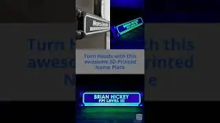 3D Printed Personalized Office & Cubicle Name Plate Insert