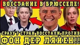 7 СТРАН ВОССТАЛИ ПРОТИВ УРСУЛЫ ФОН ДЕР ЛЯЙЕН: ПОЛИТИЧЕСКИЙ ПЕРЕВОРОТ В ЕВРОПЕ