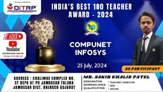 India's Best Teacher Award Show @sakibmaster