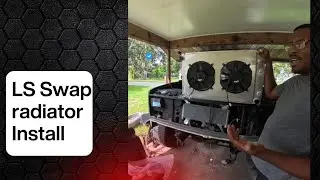LS Swap Radiator Install | K5 Blazer