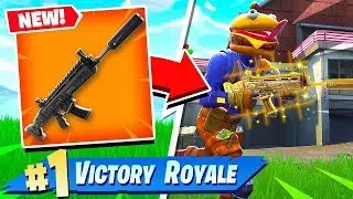 FORTNITE BATTLE ROYALE *NEW* SUPPRESSED ASSAULT RIFLE GAMEPLAY! (New Scar Fortnite)